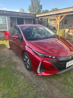 Red 2017 Toyota Prius Prime Plus