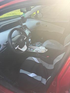 Red 2017 Toyota Prius Prime Plus
