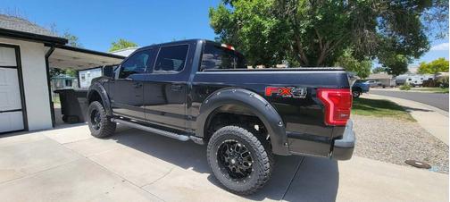 Black 2015 Ford F-150 Lariat