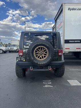 Green 2015 Jeep Wrangler Willys Wheeler