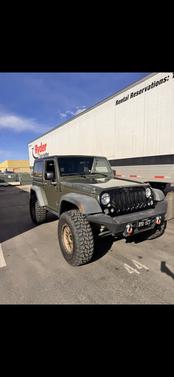 Green 2015 Jeep Wrangler Willys Wheeler