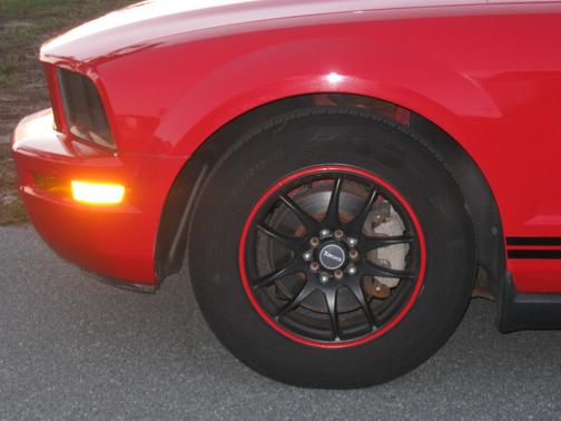 Red 2009 Ford Mustang Premium