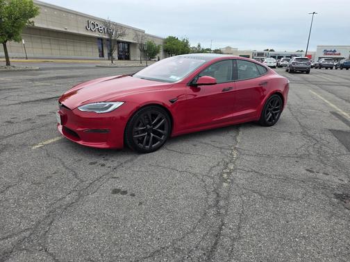 Red 2022 Tesla Model S Plaid