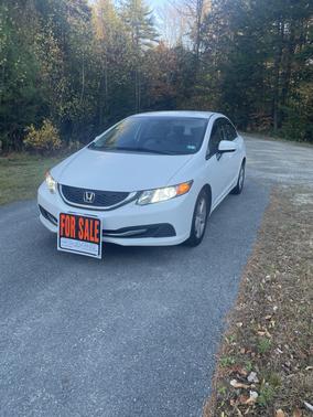 White 2014 Honda Civic LX