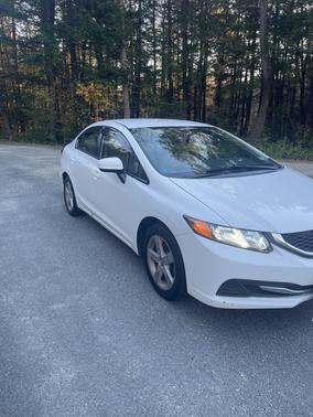 White 2014 Honda Civic LX