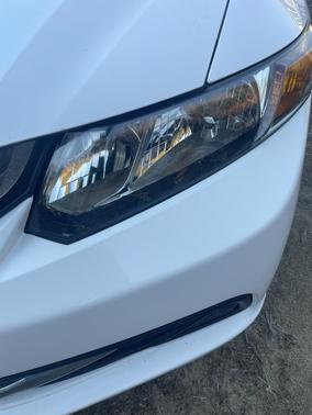 White 2014 Honda Civic LX