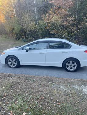 White 2014 Honda Civic LX