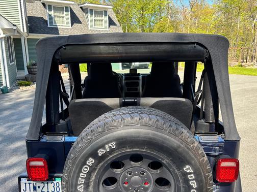 Blue 2004 Jeep Wrangler X