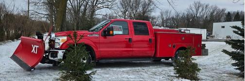 Red 2015 Ford F-250 XLT