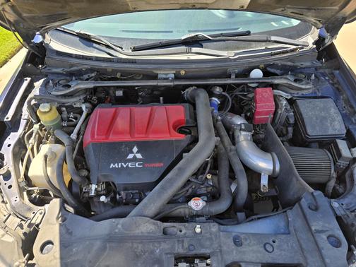 Blue 2014 Mitsubishi Lancer Evolution GSR