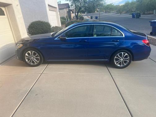 Blue 2017 Mercedes-Benz C-Class C 300