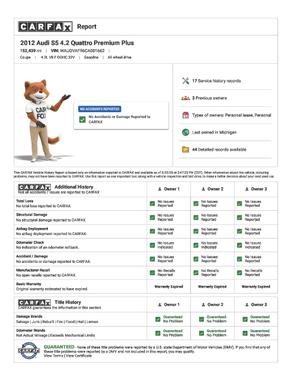 2012 Audi S5 4.2 Premium Plus