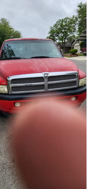 Red 1997 Dodge Ram 1500 Club Cab