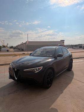 Black 2018 Alfa Romeo Stelvio Ti Sport