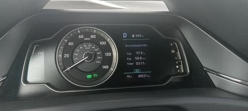Black 2021 Hyundai IONIQ Hybrid Blue