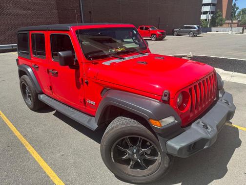 Red 2020 Jeep Wrangler Unlimited Sport