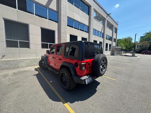 Red 2020 Jeep Wrangler Unlimited Sport