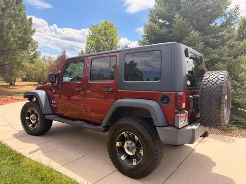 Red 2007 Jeep Wrangler Unlimited X