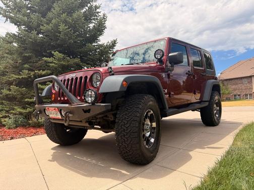 Red 2007 Jeep Wrangler Unlimited X