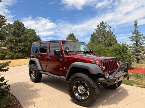 Red 2007 Jeep Wrangler Unlimited X
