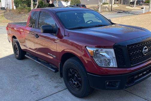 Red 2018 Nissan Titan S