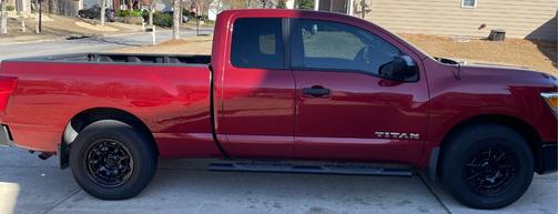 Red 2018 Nissan Titan S