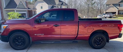 Red 2018 Nissan Titan S