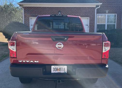 Red 2018 Nissan Titan S