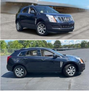 Blue 2014 Cadillac SRX Luxury Collection