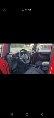 Red 2012 Jeep Wrangler Unlimited Sport
