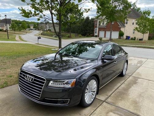Gray 2015 Audi A8 L 4.0T