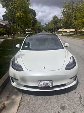 White 2022 Tesla Model 3 Long Range
