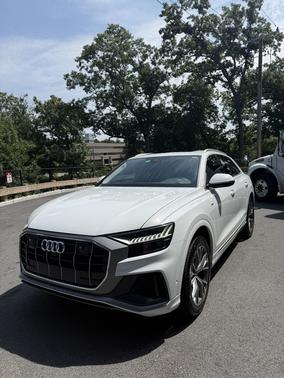 White 2023 Audi Q8 55 Premium Plus