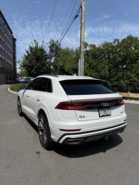White 2023 Audi Q8 55 Premium Plus