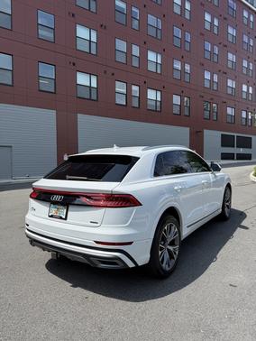 White 2023 Audi Q8 55 Premium Plus