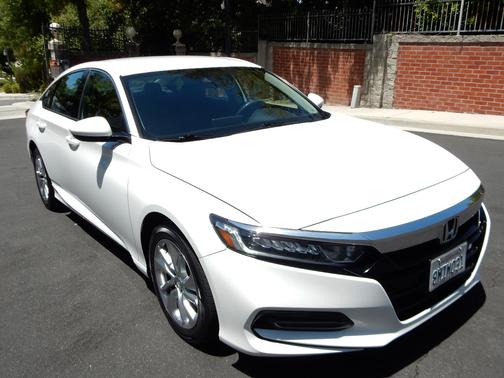 White 2019 Honda Accord LX