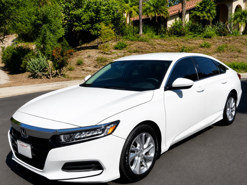 White 2019 Honda Accord LX