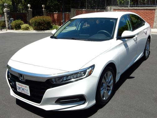 White 2019 Honda Accord LX