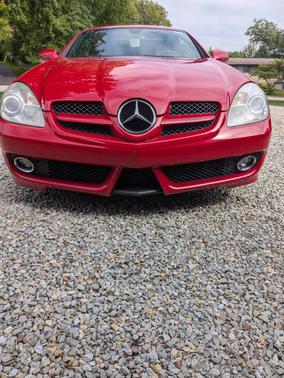 Red 2009 Mercedes-Benz SLK-Class SLK350 Roadster