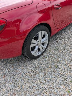 Red 2009 Mercedes-Benz SLK-Class SLK350 Roadster