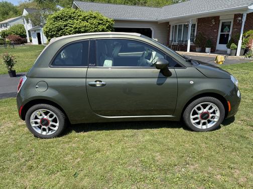Green 2013 FIAT 500C Pop