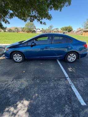 Blue 2012 Honda Civic LX