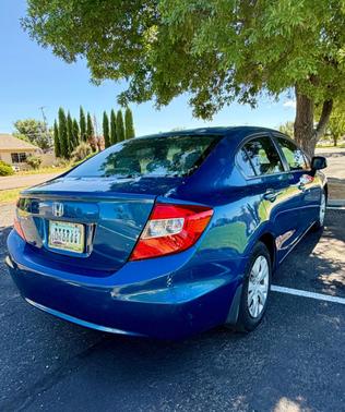 Blue 2012 Honda Civic LX