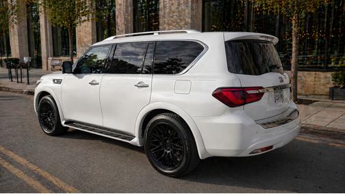 White 2021 INFINITI QX80 SENSORY