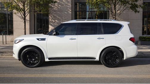 White 2021 INFINITI QX80 SENSORY