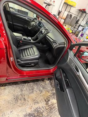 Red 2019 Ford Fusion SEL