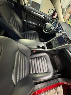 Red 2019 Ford Fusion SEL