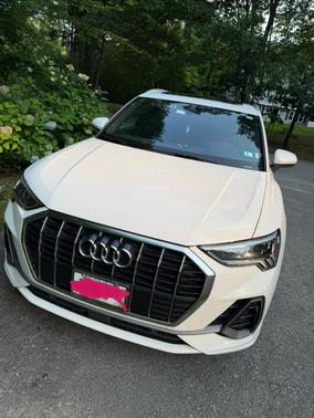 White 2023 Audi Q3 45 S line Premium