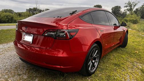 Red 2023 Tesla Model 3 Base