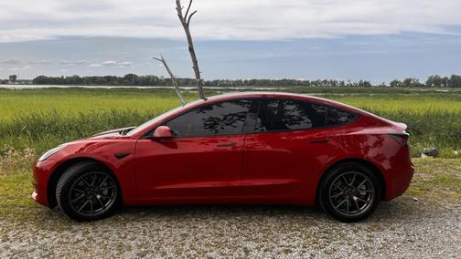 Red 2023 Tesla Model 3 Base